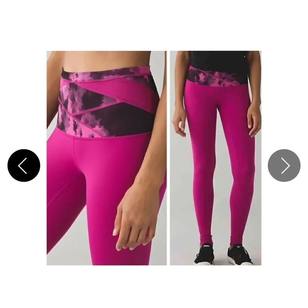Lululemon Raspberry Blooming Pixie Wunder Under Pant